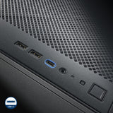 SilverStone Technology Alta G1M, Negro, Torre Micro-ATX con diseño de Efecto apilamiento, 180mm x 1 Air Penetrator Ventilador Incluido, SST-ALG1MB