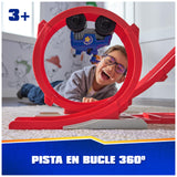 Patrulla Canina - Escenario Lanzador DE VEHÍCULOS Super Loop Tower HQ con Luces Y Sonidos + Coche Y Figura Chase- Patrulla Canina Juguetes - Regalo Niño 3 años + - 6069672 - Juguetes Niños 3 años +