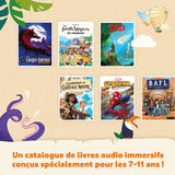 Lunii – Un Paquete con FLAM El Reproductor Interactivo para niños de 7 a 12 años y Sonido audiolibro para Elegir + 3 Libros de Audio interactivos adicionales para 12 Horas de antecedentes de Audio.