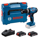 Bosch Professional 18V System Taladro Percutor a Batería GSB 18V-25 (Ø máx. del tornillo 10 mm, incl. 2 GBA 2.0Ah, GAL 18V-40, L-BOXX)