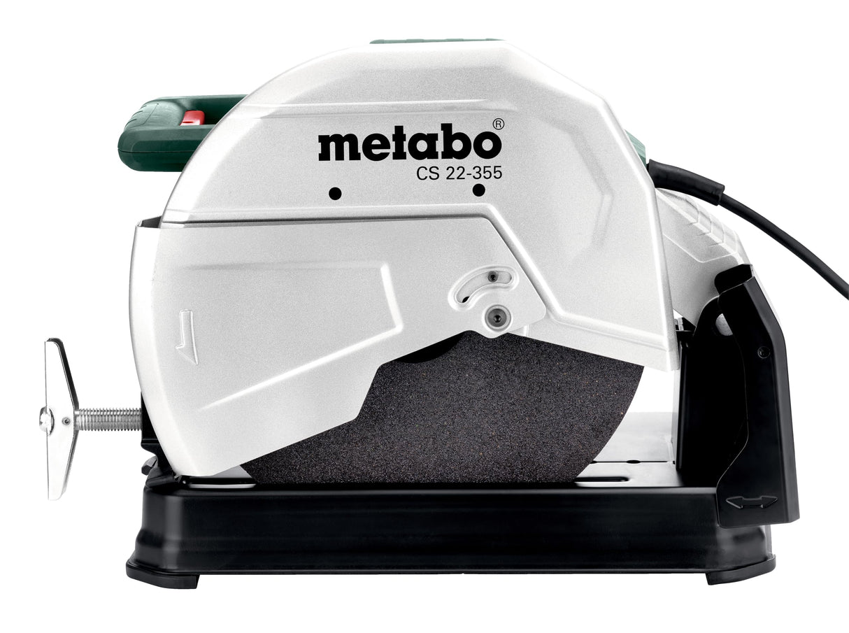 Metabo tronzadora metal CS 22-355 potente y versátil para cortar perfiles, tubos, varillas de acero y metales no ferrosos, cable 4m