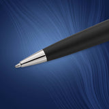 Waterman Expert Ballpoint Pen, Matt Black Chrome Trim with Medium Point