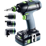 Festool Taladro atornillador a batería T 18+3 HPC 4,0 I-Set