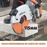 Evolution Power Tools - Sierra para hormigón de 300 mm R300DCT+ motor de 2400 W, sin gasolina, corte de 115 mm, incl. hoja de diamante prémium, tronzadora