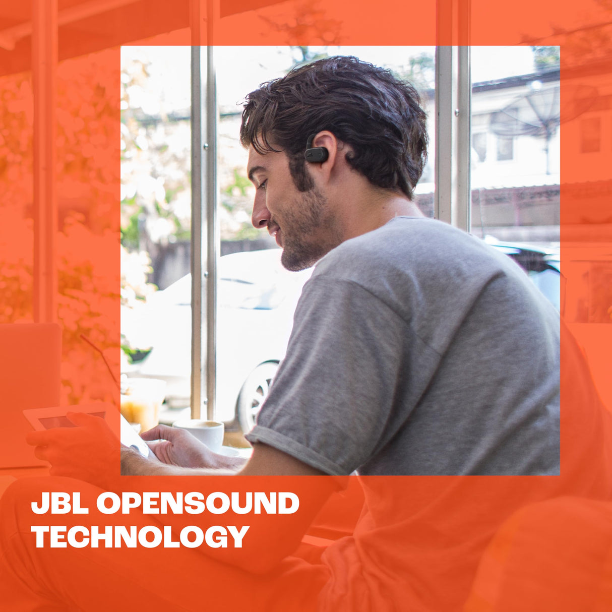 JBL Auriculares inalámbricos de conducción de aire Soundgear Sense, con tecnología Bluetooth y JBL OpenSound, sonido dinámico, resistencia al sudor IP54 y hasta 24 horas de reproducción, negro
