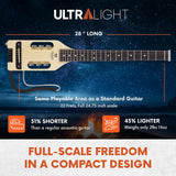 Traveler Guitar Guitarra acústica eléctrica ultraligera, arce (ULA MPS)