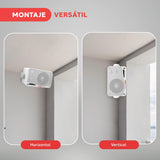 Pyle Sistema de Altavoces, Inalambrico, Impermeable, Waterproof, Exteriores, Interiores, Par de 3.5” de 3 vias, Activo, Pasivo