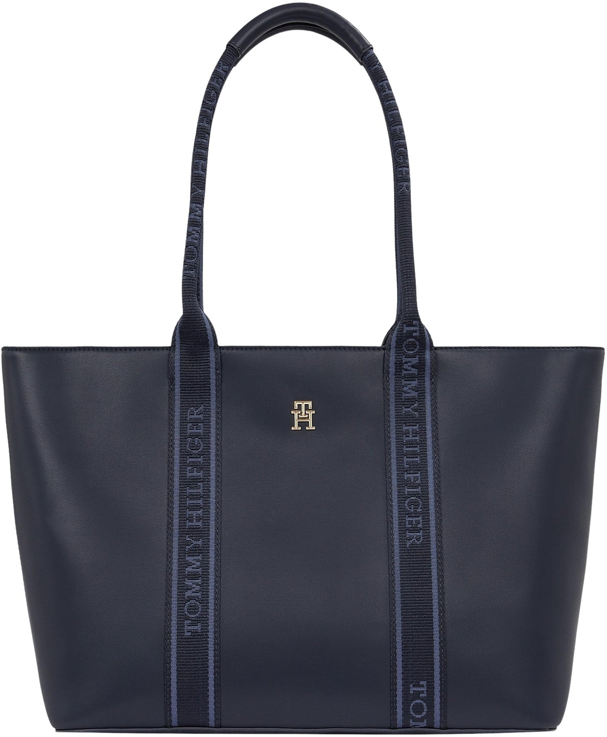 Tommy Hilfiger Bolso Tote Mujer con logotipo, Azul (Space Blue), Talla Única
