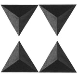Foroomaco, Paquete de 4 trampas de graves para esquina de techo de 42 cm, triángulo de 30,5 cm de profundidad, pirámide triangular, espuma acústica, trampa de graves a prueba de sonido, para cabina de
