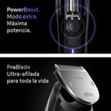 Braun Recortadora De Barba Series 9 BT9545, +11 Accesorios Para Barba, 52 Longitudes, ProBlade, Cromo