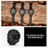 Garmin Reacondicionado Instinct 3 Tactical Edition, 50 mm, Reloj Inteligente con GPS Resistente al Agua, Pantalla AMOLED, Linterna LED, hasta 24 días autonomía, Negro, Reacondicionado