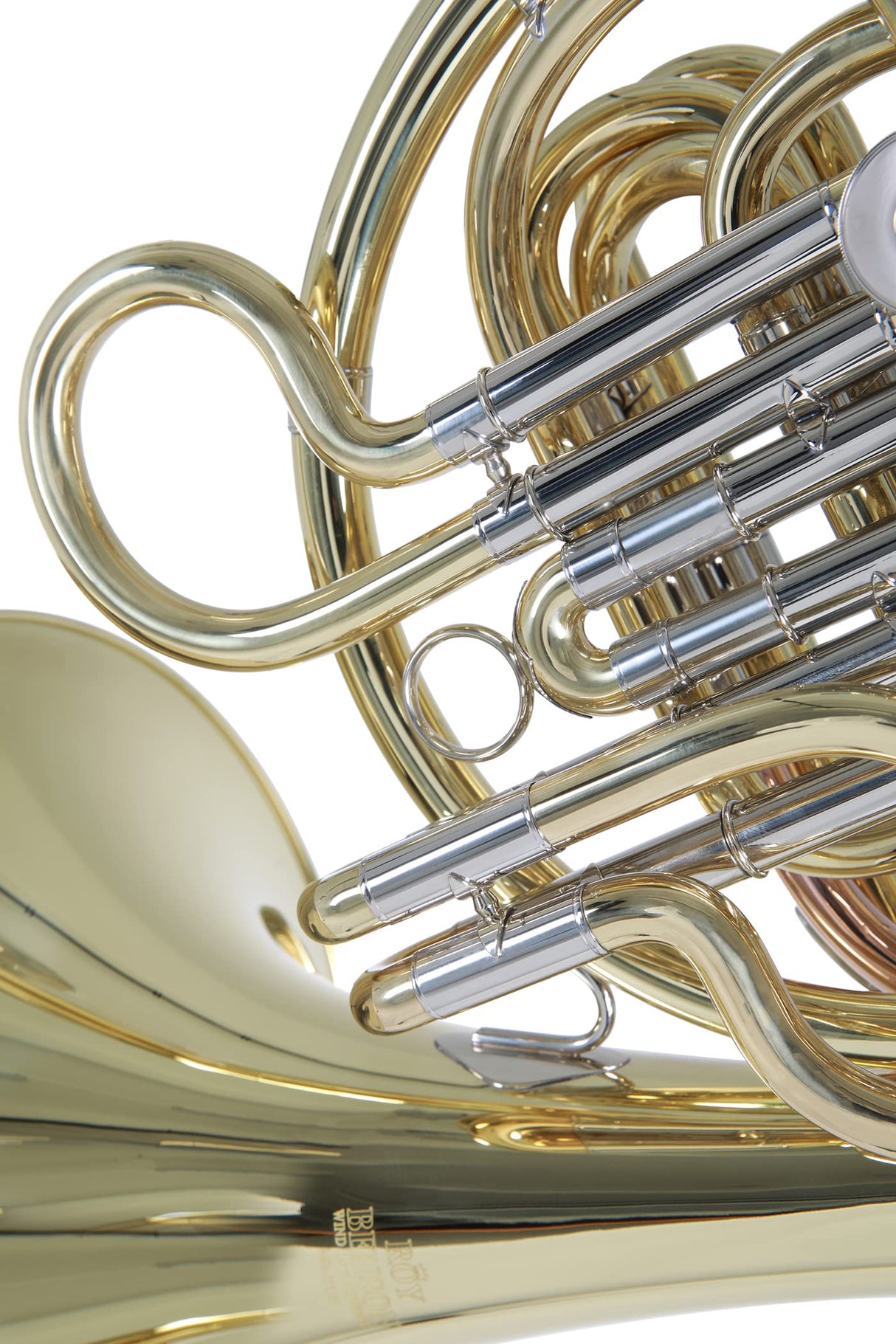 Roy Benson Children's F French Horn HR-212F (Diseñado especialmente para los brazos de los niños, tudel de latón dorado, láminas de alpaca, en un estuche con forma adaptada a los niños)