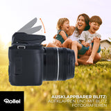 Rollei Powerflex10X - Zoom óptico 10x, 8 Modos de Foto, hasta 64 MP, Flash Plegable, grabación de vídeo 4K y aplicación para Smartphone