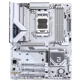 GIGABYTE B850 Eagle Ice Placa Base – Procesadores AMD Ryzen Serie 9000, VRM Digital de 8+2+2 Fases, hasta 8200 MHz DDR5 (O.C), 1 x M.2 PCIe 5.0 + 2 x M.2 PCIe 4.0, LAN 2.5 GbE, USB 3.2 Gen 2