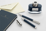 Graf von Faber-Castell 141710 Estilográfica Tamitio, azul noche M