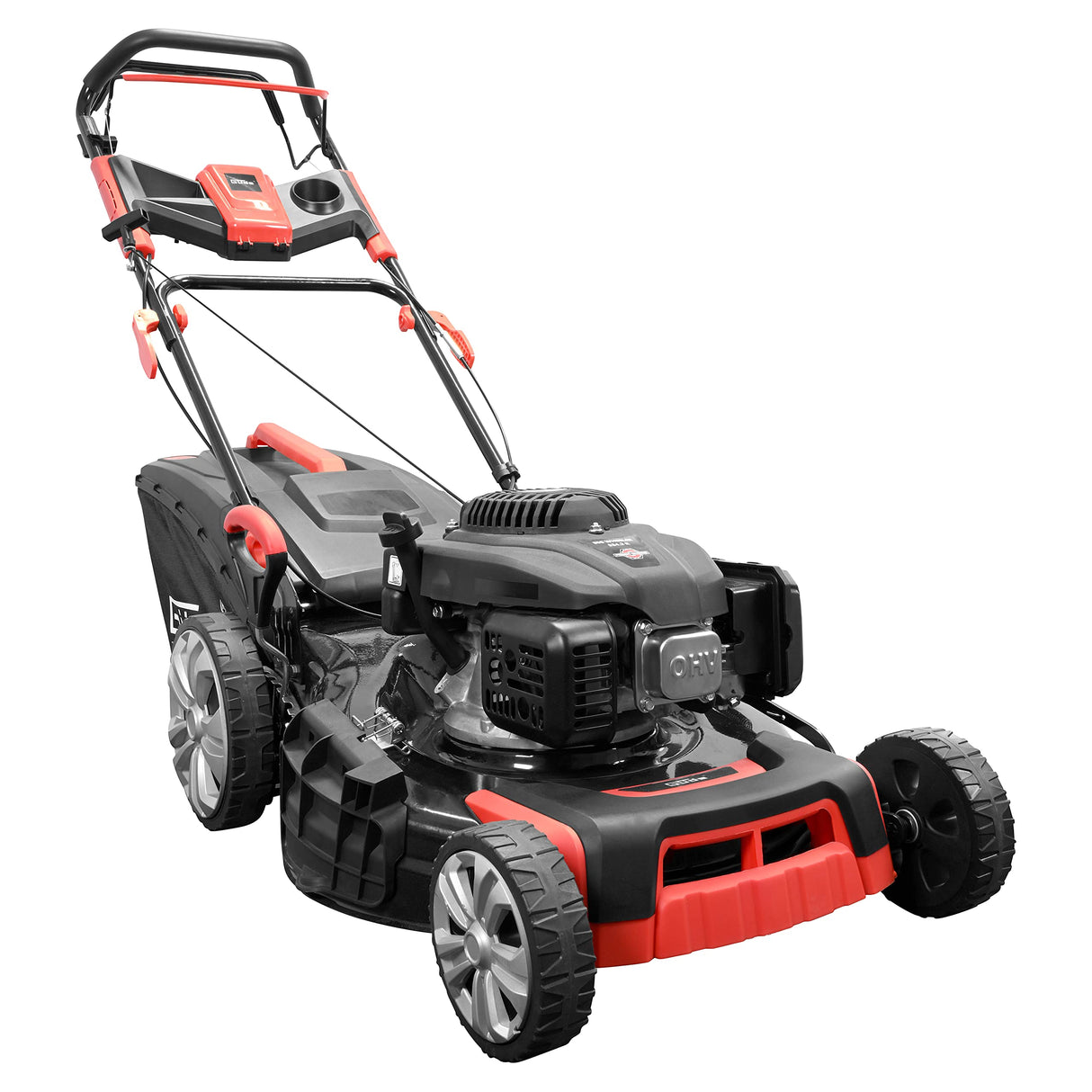 Güde Cortacésped Big Wheeler 534.2 R (Motor: Motor de 4 Tiempos S 592 V, Potencia del Motor: 3,5/4,8 kW/CV, Ancho de Corte: 53,3 cm, tracción a la Rueda, Bolsa de Hierba de 60 l, Ajuste de Altura de