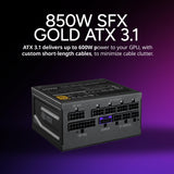 Cooler Master NR200P MAX SFF Small Form Factor Mini-ITX Case, Custom 280mm AIO, 850W SFX Gold PSU, Triple Ranura Vertical Mount GPU, PCIe Gen4 Riser, Tempered Glass or Vented Panel (NR200P-MCNN85-SL0)