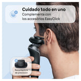 Braun Series 6 Afeitadora Eléctrica Hombre, Máquina de Afeitar Barba con Recortadora De Precisión EasyClick, SensoFlex, Uso En Seco y en Mojado, Recargable, Inalámbrica, 61-N1200s, Gris