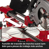 Einhell Ingletadora telescópica TE-SM 36/210 Li-Solo Power X-Change (36 V, iones de litio, Ø210x Ø30 mm hoja, función de tracción de marcha suave, láser de línea de corte, sin batería y cargador)