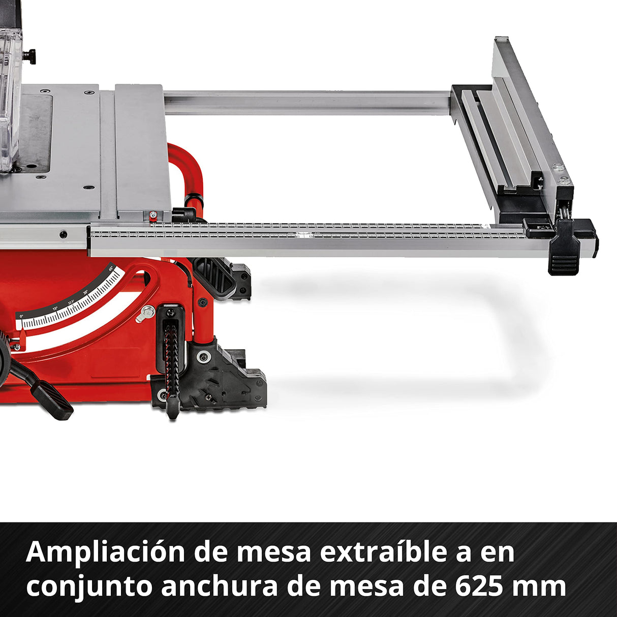 Einhell Sierra de mesa circular con batería TE-TS 36/210 Li-Solo Power X-Change (36 V, iones de litio, Ø210 x Ø30 mm hoja, ampliación de mesa, incl. tope angular, sin batería ni cargador)