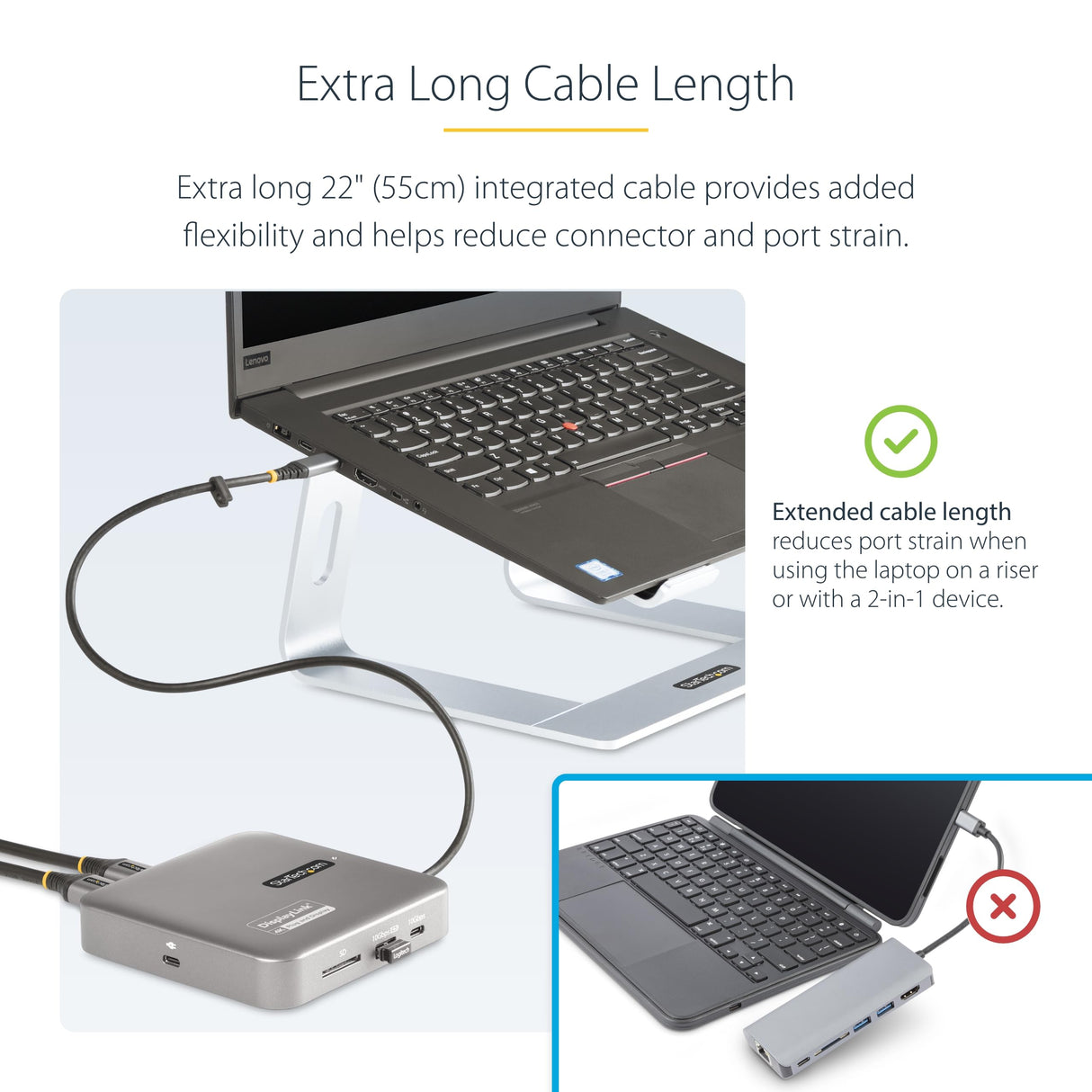 StarTech.com Adaptador Multipuertos USB C - HDMI Doble 4K 60Hz - Hub 10Gbps de 2 Puertos USB-C/USB-A - PD100W - GbE - SD