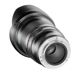 Samyang F1120709101 - Objetivo fotográfico DSLR para Micro Cuatro Tercios (Distancia Focal Fija 16mm, Apertura f/2-22 ED AS UMC CS, diámetro Filtro: 77mm), Negro