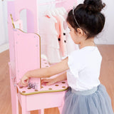 Teamson Kids Imitacion Tocador Espejo Y Luz LED para Niños Rosa/Oro-Rosa TD-11670LL