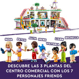 LEGO Friends Centro Comercial de Heartlake City Juguete de Casa de Muñecas apra el Juego de Rol, Maqueta de Construcción con Mini Muñecos de Personajes, Regalo para Niñas y Niños de 8 Años o Más 42604