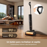 DREAME H15S Aspirador en Seco y Húmedo, Limpieza de Triple Borde, Brazo Robótico con IA, 21.000 Pa de Succión, 0 Enredos, Lava y Seca el Cepillo a 90 °C, Alcance Horizontal de 180°, Control con App
