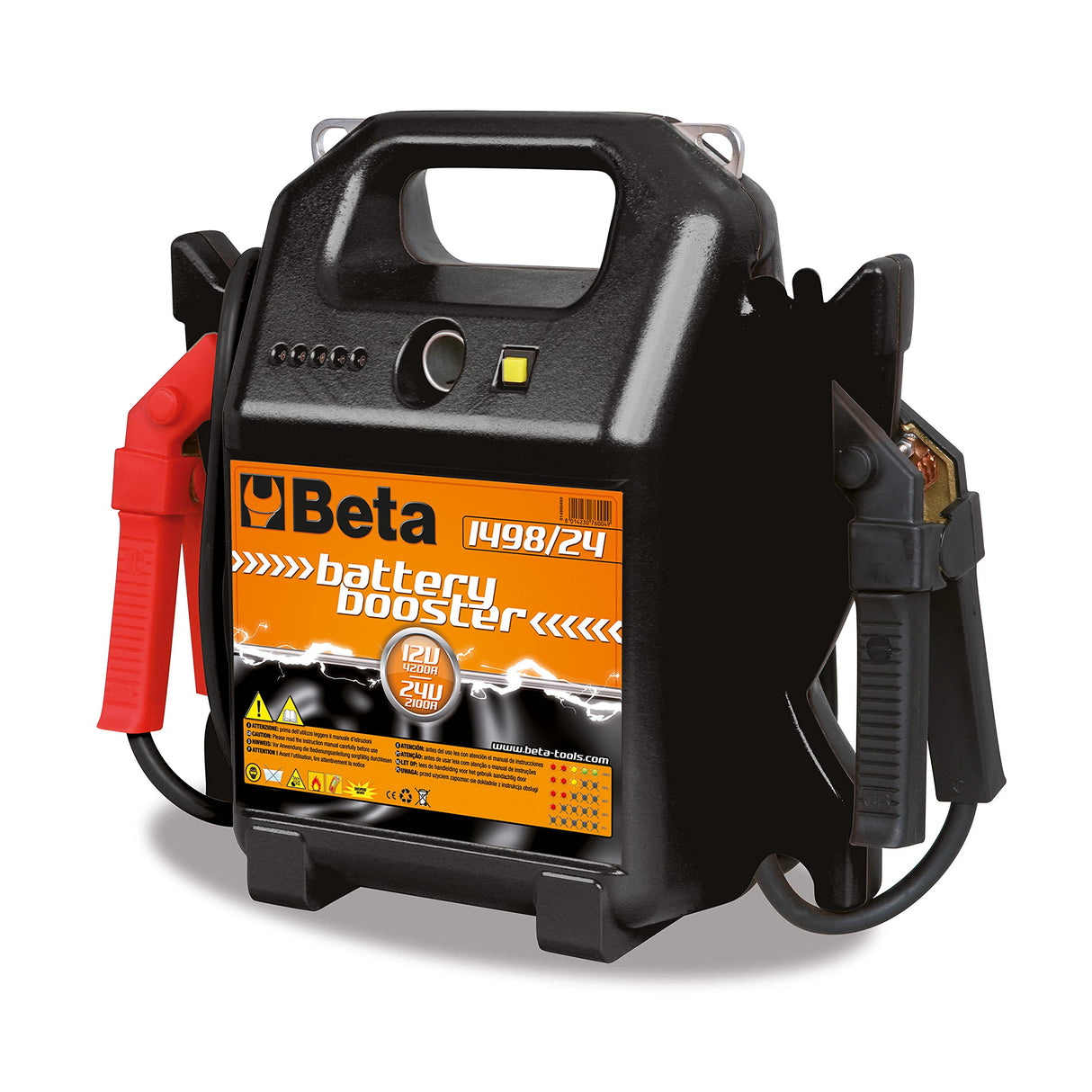 Beta 1498/24 - Arrancador para turismos y vehículos industriales 12-24 V portátil