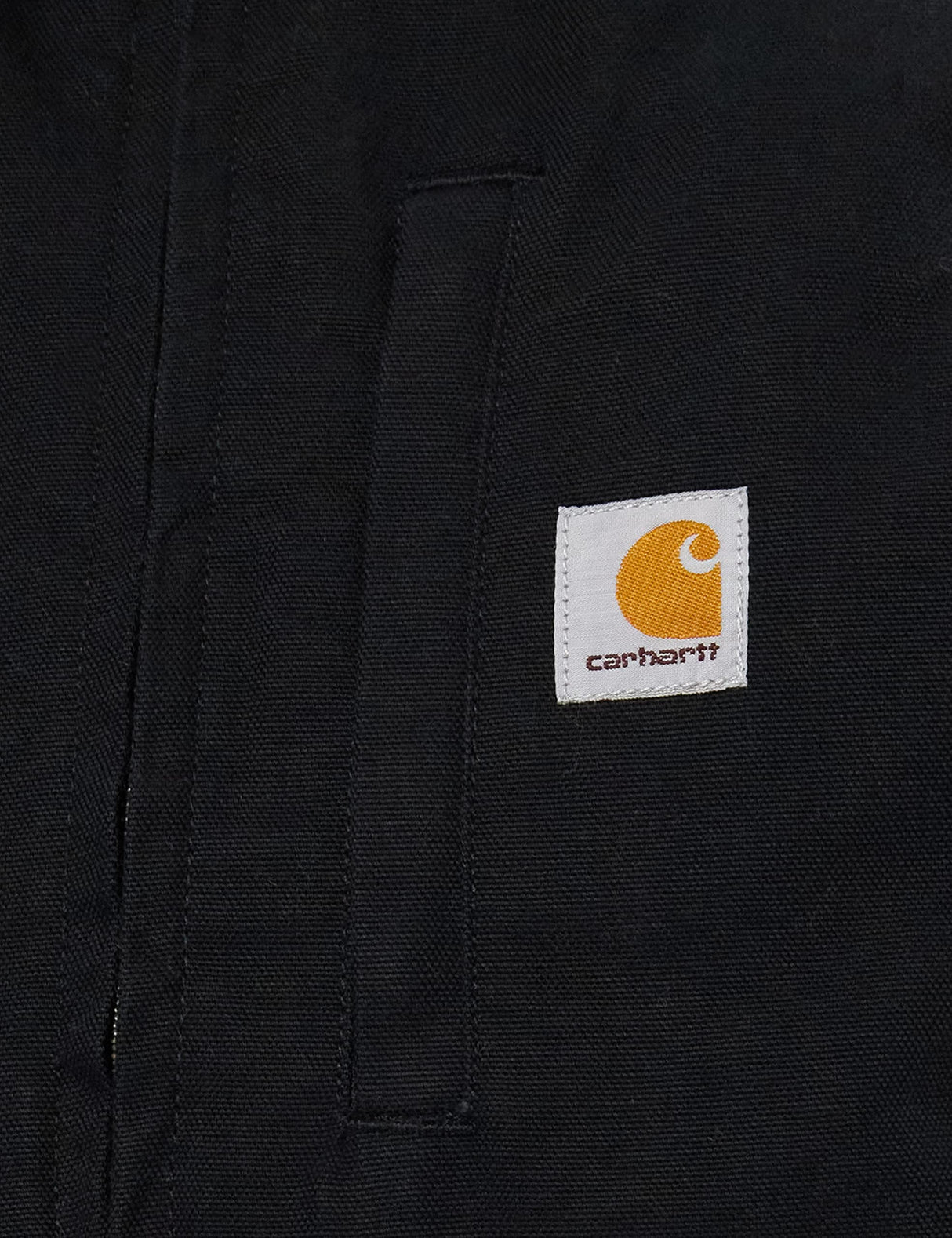 Carhartt Washed Duck Lined Mock Neck Vest, Ropa Exterior de Trabajo Hombre, Negro (Black), M