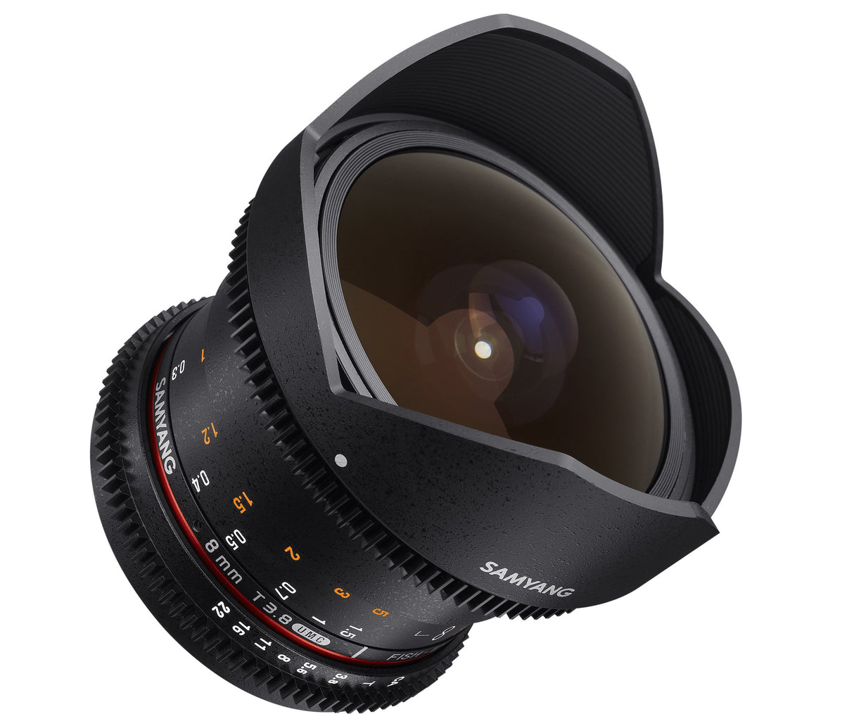 Samyang Objetivo V-DSLR T 8 mm 3,8/UMC Fish-Eye CS II para Sony A, Color Negro