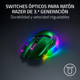 Razer Basilisk V3 Pro 35K Phantom Green Edition - Ratón de Juego RGB ergonómico inalámbrico Totalmente Personalizable (Rueda de 4 direcciones, Sensor 35K dpi, 13 Botones) Phantom Green