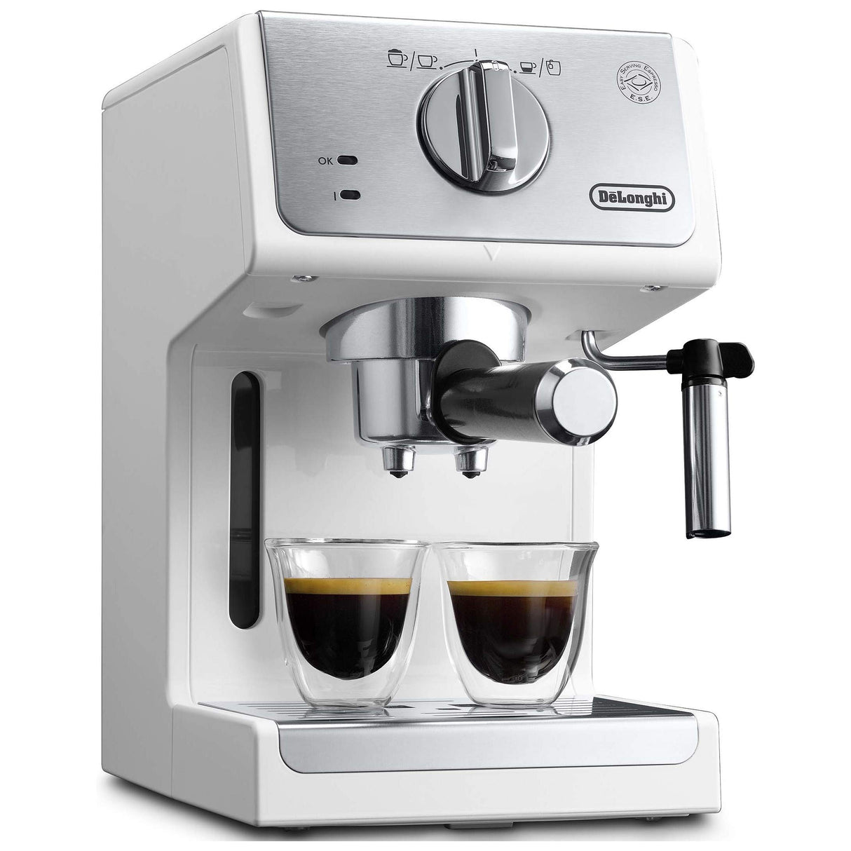 DeLonghi Active Line ECP33.21.W - Cafetera (Independiente, combinada, 1,1 L, De café molido, 1100 W, Blanco)
