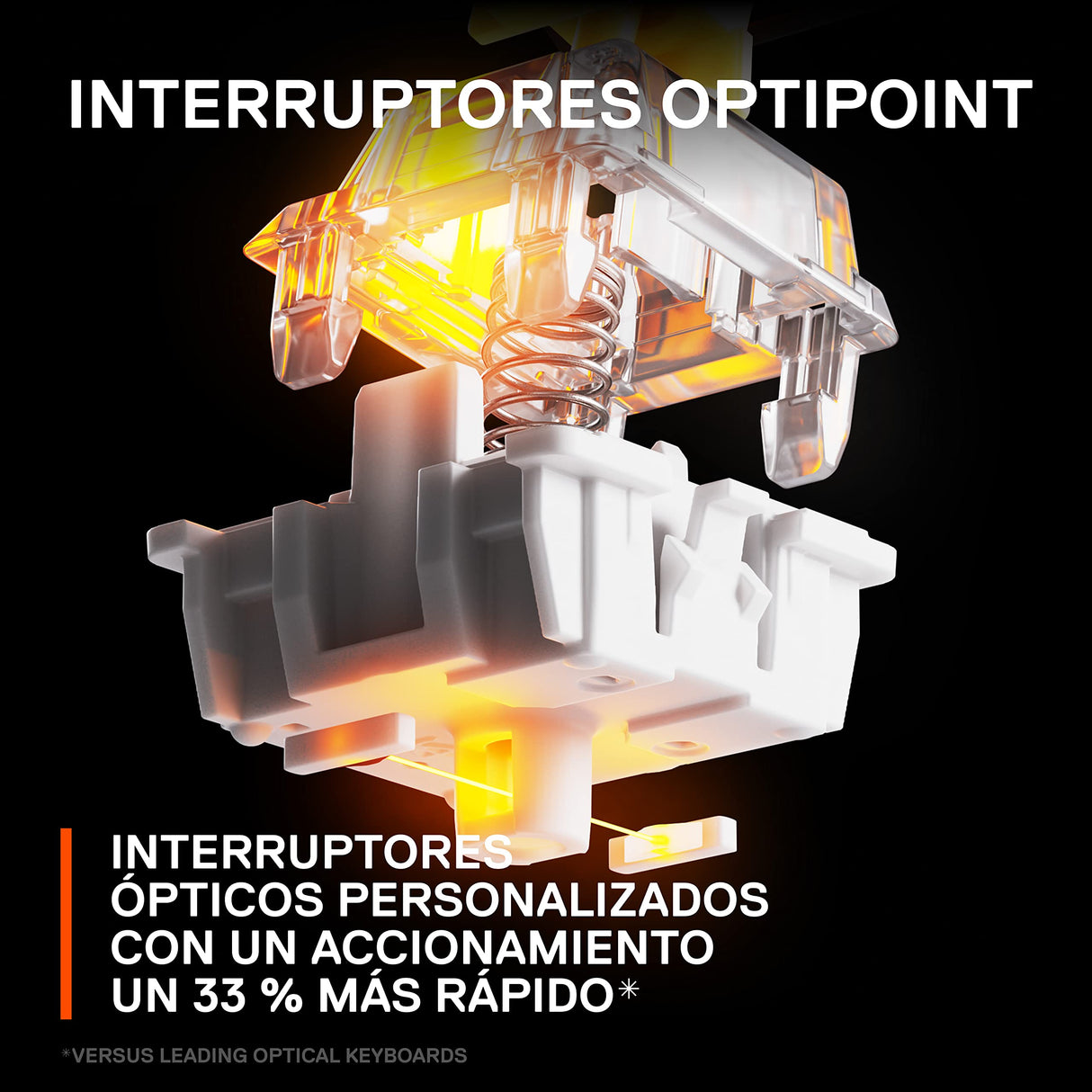 SteelSeries Apex 9 Mini - Teclado Mecánico de Gaming - Interruptores ópticos - Accionamiento de 2 puntos - Forma compacto Esports Mini 60 % - Interruptores intercambiables - Teclado nórdico (QWERTY)