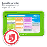 KURIO Gulli - Tableta de 7 Pulgadas para niños, Android 13, Control Parental Personalizable y navegador Seguro - Vídeos héroes Gulli + 100 apps y Juegos educativos precargados