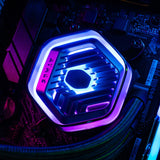 Cooler Master MasterLiquid Atmos 360 Black Refrigeración Líquida para CPU – Refrigeración Líquida AIO, Bomba Doble Cámara, Ventiladores SickleFlow 120 Edge Preinstalados, ARGB Gen 2, LGA1700 y AM5