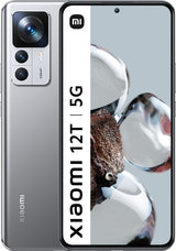 Xiaomi L12A 12T Smartphone, 8 GB RAM + 128 GB UFS, Pantalla AMOLED 120 Hz, Plata Lunar