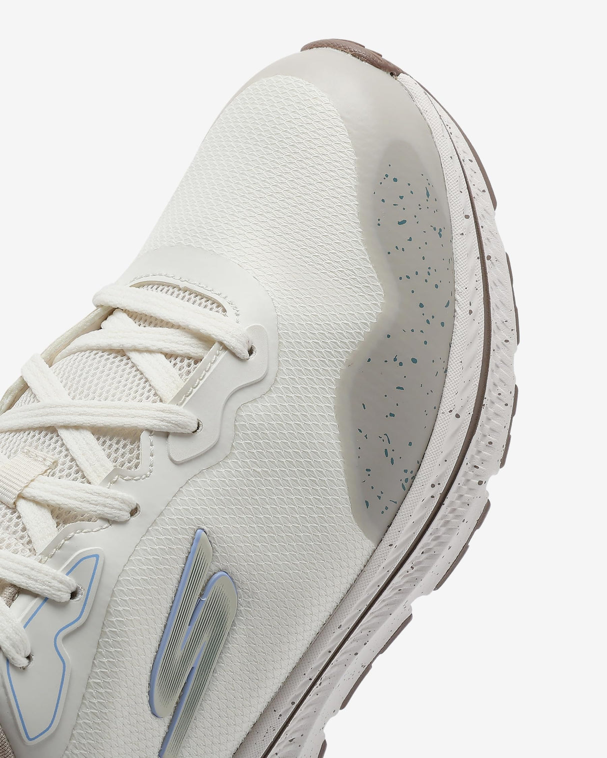 Skechers Go Run Consistent 2.0 Piedmont, Zapatillas Mujer, Off White Textile/Teal Trim, 39 EU