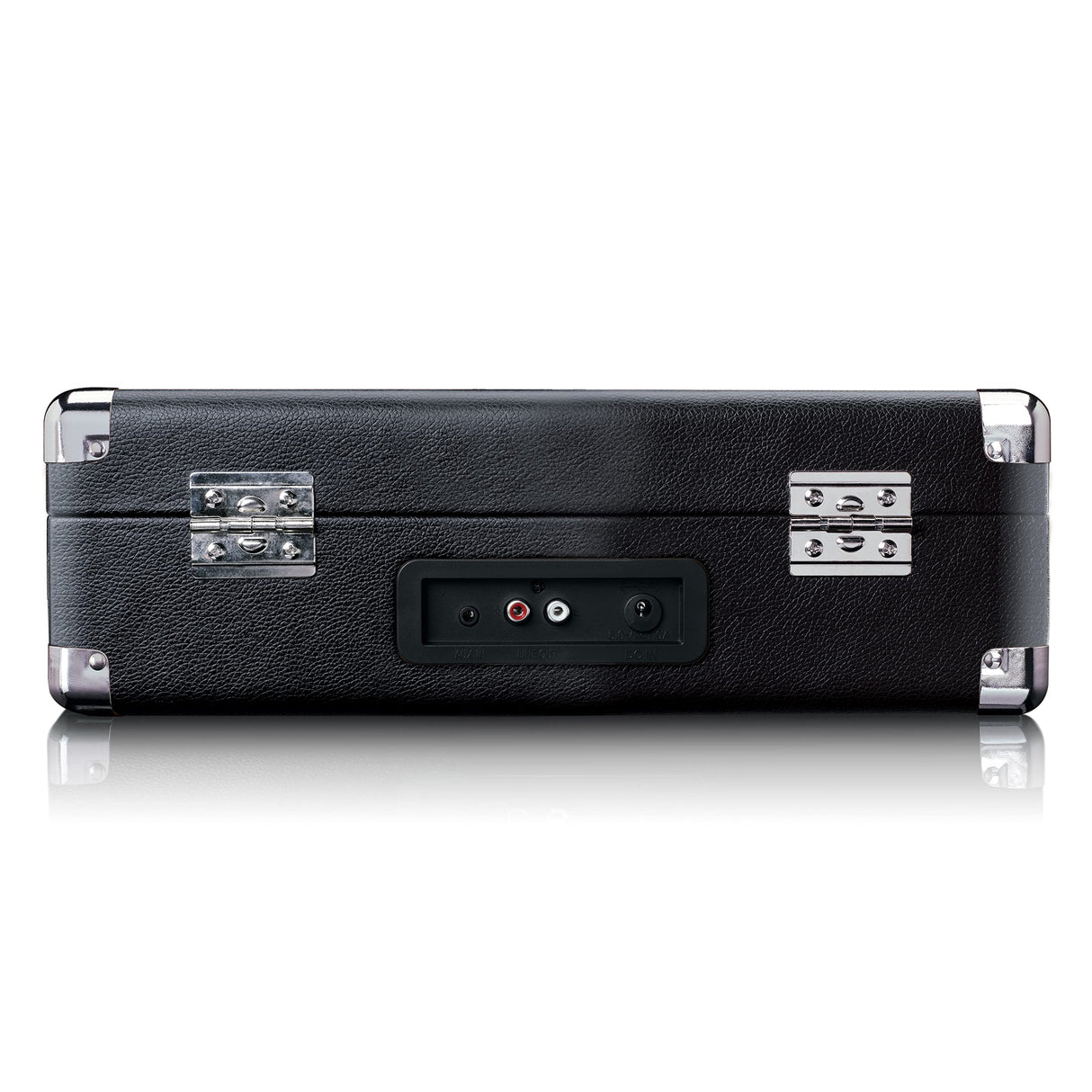 Lenco TT-115BK - Tocadiscos Bluetooth, Altavoces Integrados, Estuche Giradiscos Portátil Compacto, USB, AUX, Adaptador 45RPM, Negro