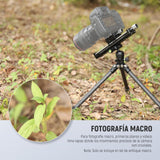 NEEWER Riel de Enfoque Macro de 140 mm, Deslizador de riel Macro con rotación de 360°, Bloqueo de 4 direcciones, Patas retráctiles, Placa QR Tipo Acra, Tornillo de 1/4 y 3/8 Pulgadas para fotografía