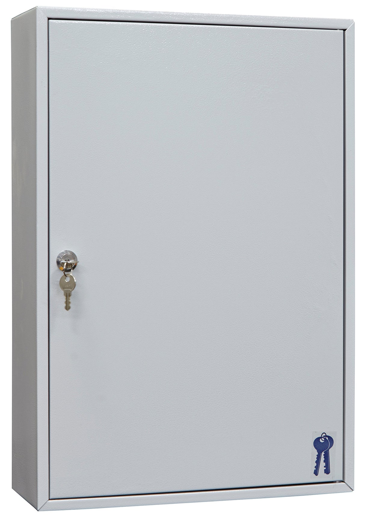 Arregui PL300 Armario de Llaves con Ganchos Regulables en Altura | 300 Llaves | Caja de Seguridad de Acero para Llaves | con Llaveros Incluidos | Fácil Instalación en Pared | 55x38x20,5 cm | Gris