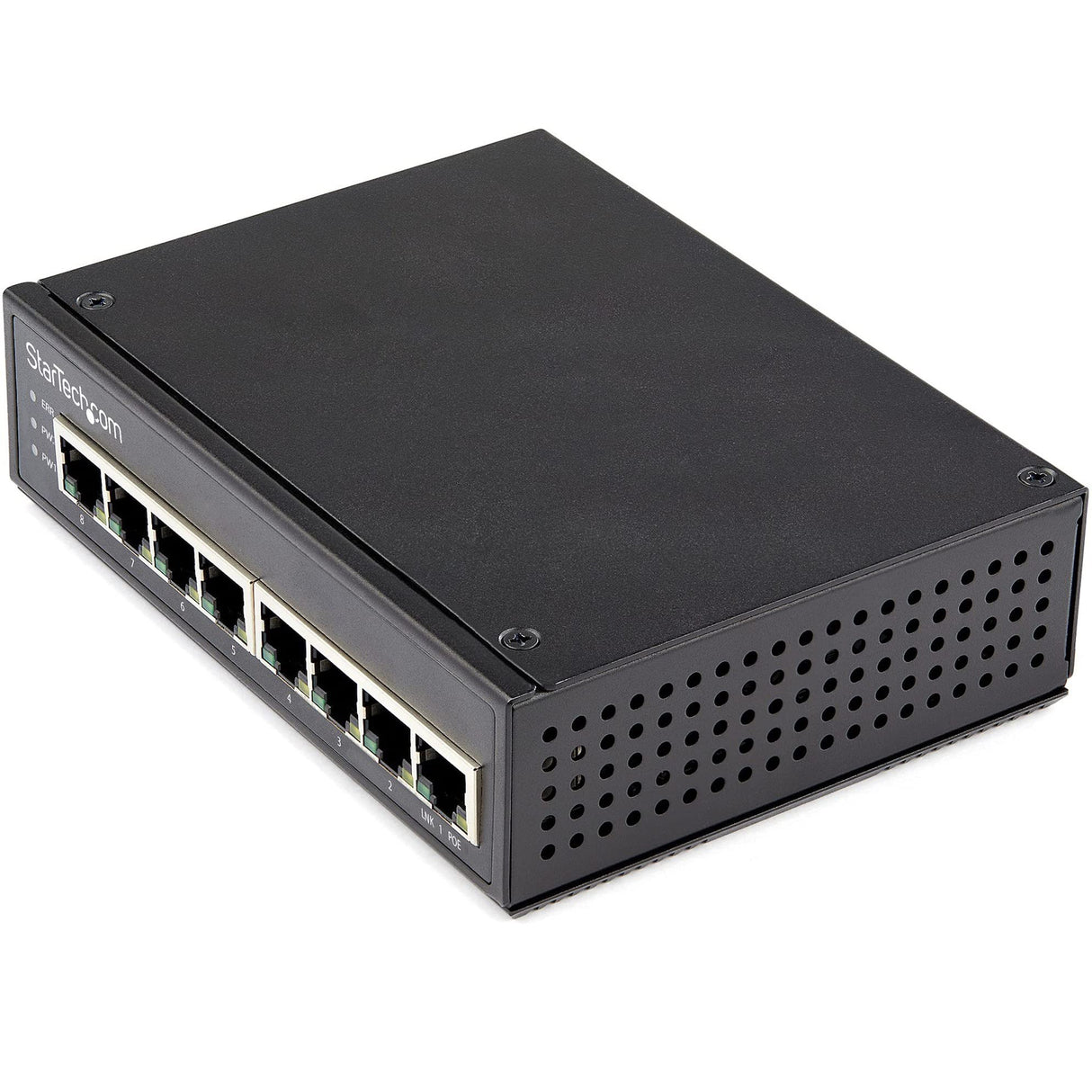StarTech.com Switch Conmutador Industrial Ethernet Gigabit de 8 Puertos PoE no Gestionado de Servicio Pesado GbE PoE+ IP30 (IESC1G80UP)