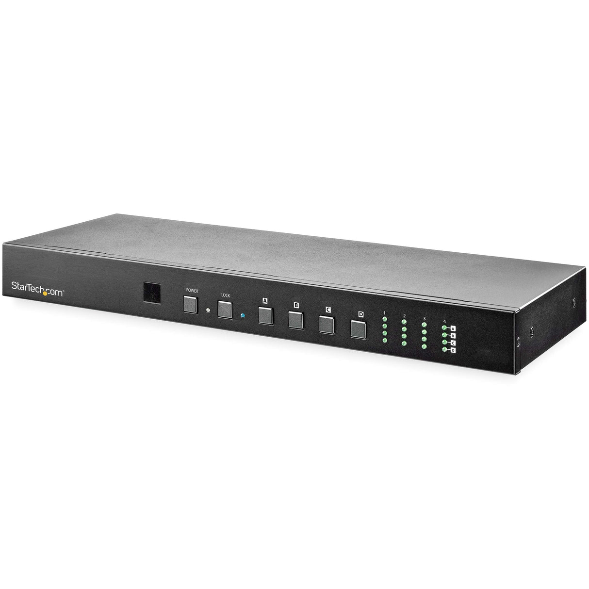 StarTech.com Switch Multiplicador de Vídeo HDMI Matriz de 4x4 con Audio y Control por Ethernet, Vídeo de 4K a 60H, Divisor HDMI 2.0 de Montaje en Rack con Mando a Distancia (VS424HD4K60)