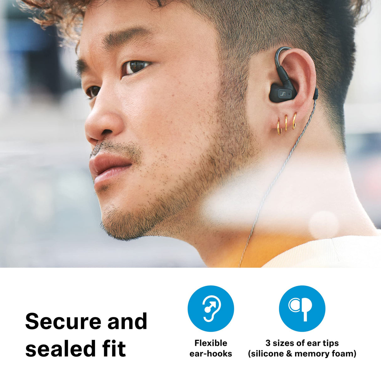 Sennheiser Consumer Audio IE 200, Alámbrico, Mediano