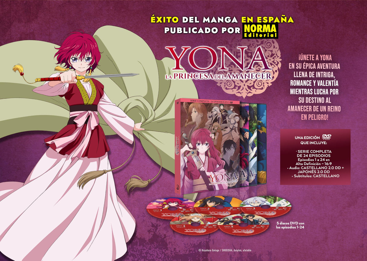 Yona La Princesa del Amanecer (Episodios 1 a 24) [Bluray] [Blu-ray]