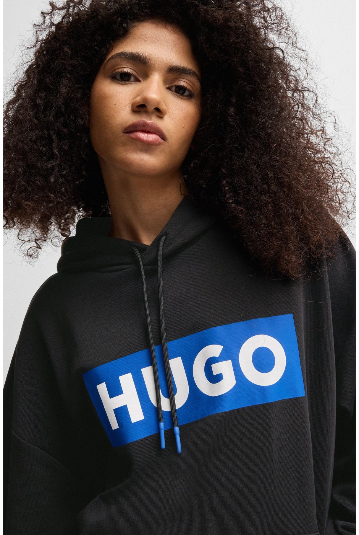 HUGO Nalves Jersey, Black1, XS para Hombre