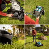 Cecotec Cortacésped de Cable Terrenator 460 Flex Z Auto. 2000W, Ancho de Corte 46cm, Propulsión Automática, Cambio Altura Sistema Z-Tech, 4in1 con Mulching, Ruedas Traseras XL, Tecnología BeltDrive