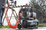 FIAC Compresor de Aire Portátil Silencioso SUPERSILENT 10, Sin Aceite, Presión Máxima 8 Bar, 1 Hp, Depósito 10 Litros, Nivel sonoro 58 dB LpA