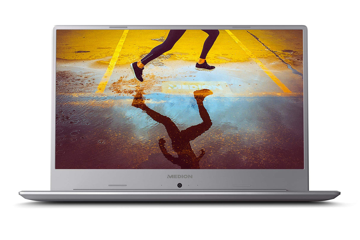 MEDION Ultrafino S6445 - Ordenador portátil de 15.6" Full HD (Intel Core i5-8265U, RAM de 4 GB DDR4, SSD de 128 GB, Intel Graphics, Windows 10 Home) plata - teclado QWERTY Español